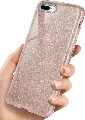 Produktbild von GLITTER-Case für iPhone 7 Plus / iPhone 8 Plus, Farbe:Gloss - Rosé