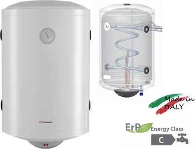 Immagine prodotto di Styleboiler | Boiler con scambiatore di calore - 80 L - 742 X 476 mm - Anodo in magnesio - Classe energetica Erp C