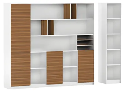 Image de Armoire à dossiers Étagère de bureau Étagère polyvalente Armoire de bureau Étagère à dossiers