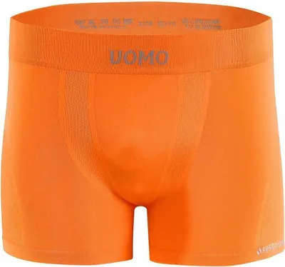 Produktbild von Sesto Senso Herren boxershorts SOLAR nahtlose Unterwäsche flexibel Männer Stretch - Orange - L/XL