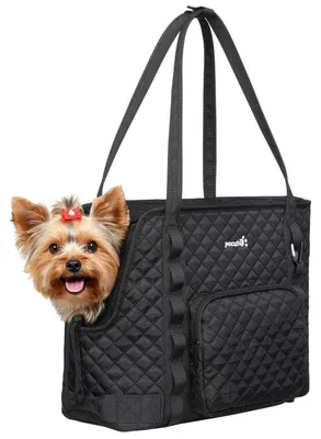 Obrázok produktu pre Prepravná taška pre psov do 4 kg, čierna, 39x30x19 cm