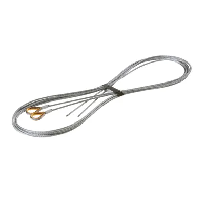 Immagine prodotto di Hörmann Drahtseile mit Kausche Beschlag N (Größe: 3 mm, Länge 3780 cm) 3064376