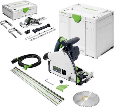 Produktbild von Festool Tauchsäge TS 60 KEBQ-Plus Führungsschienen FS1400/2 Zubehör Set FS-SYS/2
