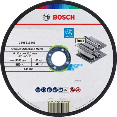 Produktbild von Stainless Steel and Metal Trennscheibe, 180 x 1,6 x 22,23 mm
