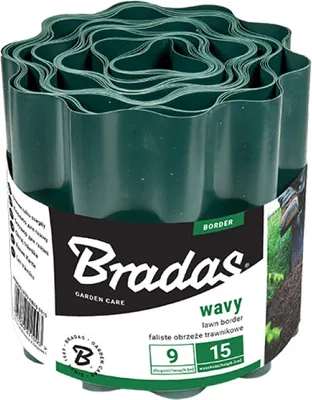 Produktbild von Rasenkante Beeteinfassung 9m/10cm grün BRADAS 1086