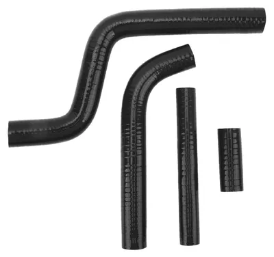 Immagine prodotto di Set di 4 tubi flessibili del radiatore per moto, rinforzati, in silicone resistente alle alte temperature, per YZ125 dal 1996 al 2001, nero