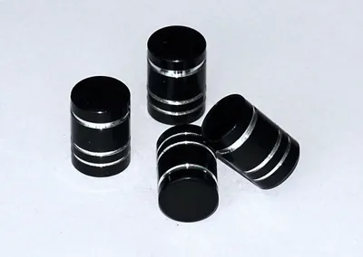 Produktbild von Ventilkappen Vent-Caps schwarz 4er Set