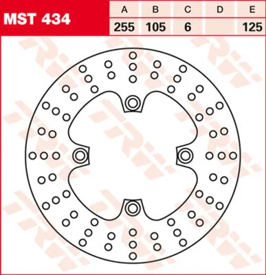 Zdjęcie produktu dla TRW Bremsscheibe "MST434"