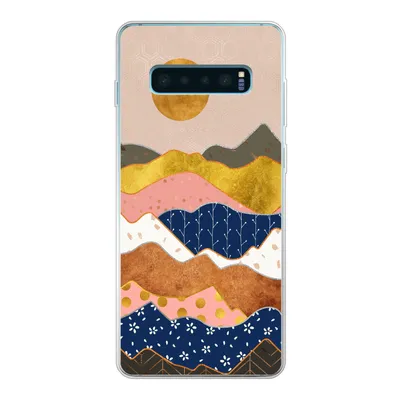 Produktbild von MuchoWow® Handyhülle Schutzhülle Hülle für Samsung Galaxy S10 Plus Gold - Pastell - Muster Silikon Softcase Handy Hülle - Schutzhülle