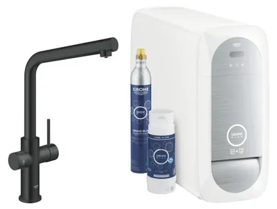 Produktbild von GROHE Blue Home, Standard, Schwarz, Hebelgriffe, Einzelbild, Typ L, Keramik
