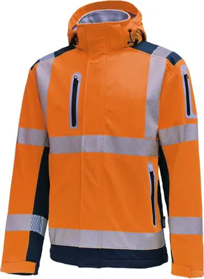 Produktbild von Vizwell Warnschutz-Softshelljacke VW177T Gr. XL orange