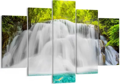 Produktbild von Bild auf Leinwand - Leinwandbild - Park natur landschaft - 150x100cm - Wand Bild - Wanddeko - Leinwanddruck - Bilder - Kunstdruck - Wanddekoration - Leinwand bilder - Wandkunst - EA150x100-2511