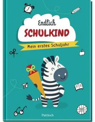 Image de Pattloch Verlag Erinnerungsalbum für Schulanfänger & Erstklässler – Meilensteine des ersten Schuljahrs zum Eintragen, Ausmalen & Einkleben