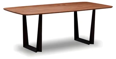 Produktbild von Eleganter brauner Esstisch aus Holz für gemütliche Essbereiche