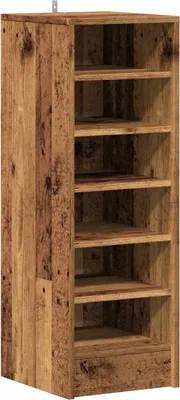 Produktbild von vidaXL Schuhschrank Altholz-Optik 32x35x92 cm Holzwerkstoff