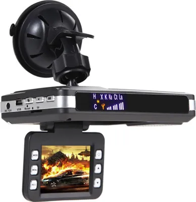 Productafbeelding van 2-in-1 Dashcam met laser- en radarontvangst, DVR, videorecorder, zwart
