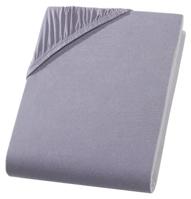 Produktbild von Jersey Split Topper Spannbettlaken für geteilte Topper Grau 180x200 - 200x200 cm