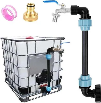 Produktbild von Gusskopf-Regler-Kit für Regenwasserspeicher mit 1000L Fassungsvermögen - S60 x 6 Wechselventil 3/4 Zoll