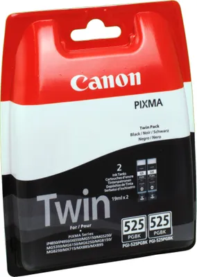 Produktbild von Canon PGI-525 BK Twin Pack, Schwarz, 2 Stück(e), 682 Seiten, Doppelpack