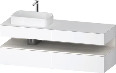 Produktbild von DURAVIT QA4777084180000 QAT KWTU WH Eck 1600x550x600 Wß Mt. H