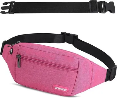 Productafbeelding van Famanu heuptas, waterdicht, 30 cm, met verlengde banden - zwart