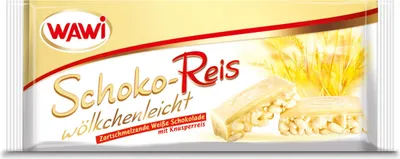 Produktbild von Wawi Schoko-Reis Riegel weiße 40g