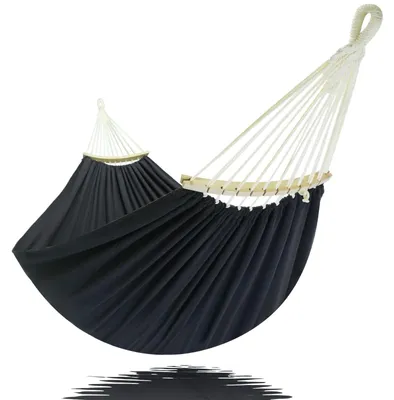 Immagine prodotto di Amaca per 2 persone con barra removibile e colore grigio scuro