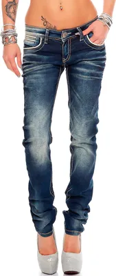 Produktbild von Cipo & Baxx Damen Jeans WD256 Blau W26/L32