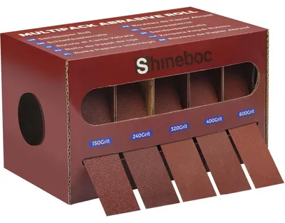 Productafbeelding van Schuurpapier rol, 25 mm x 6 m, set van 5 stuks, korrelgrofte: 150/240/320/400/600