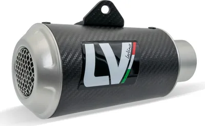Obrázek produktu pro Zadní tlumič výfuku LeoVince náhradní díl, karbon, Ø 54mm 160mm, pravý pro LV-10