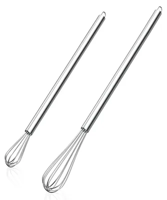 Produktbild von Mini-Schneebesen-Set - Edelstahl - Zum Kochen und Rühren - 22,9 cm und 27,9 cm - 2 Stück