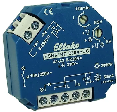 Produktbild von Eltako AP-/UP-Stromstoß-Schalter ESR61NP, 1 Schließer 10 A ESR61NP 8