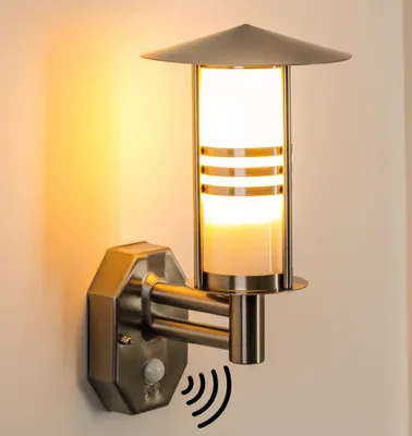 Produktbild von Latiano »Latiano« Außenwandlampe aus Edelstahl u. Milchglas-Scheiben
