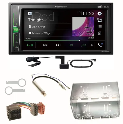 Produktbild von Pioneer DMH-A3300DAB Bluetooth MP3 USB Einbauset für Polo 6N2 9N Bora Ibiza 6L