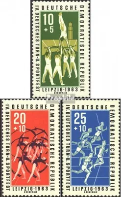 Produktbild von Briefmarken DDR 1963 Mi 963-965 (kompl.Ausgabe) gestempelt Deutsches Turn- und Sportfest