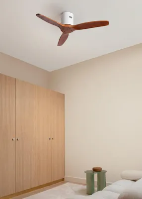 Produktbild von WIND CALM NATURAL WOOD - Leiser Deckenventilator 40W 100% Holz