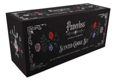 Produktbild von Lauren Roberts: „Powerless“-Trilogie – Duftkerzen-Set aus Glas (3er-Set)