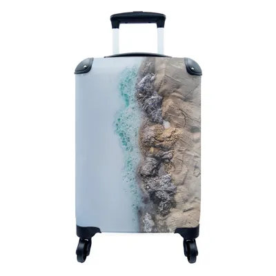 Obrázek produktu pro Kufr Příruční zavazadlo na kolečkách Malý cestovní kufr na 4 kolečkách Abstraktní francouzské jezero - Velikost kabiny < 55x40x23 cm a 55x40x20 cm -