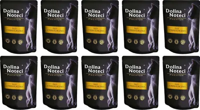 Produktbild von Dolina Noteci Glutenfrei Premium Nassfutter für Katzen mit Hühnerbrustfilet 85g (10-er pack)