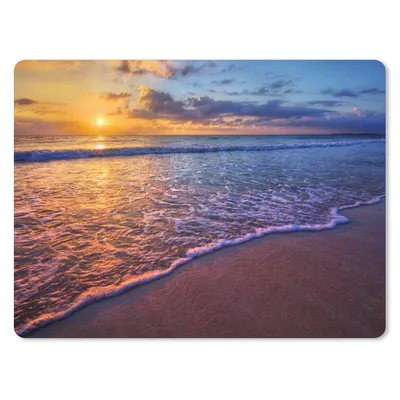 Produktbild von MuchoWow® Mauspad Mousepad Meer - Strand - Sonnenuntergang - Wolken - Horizont 23x19 cm - Mousepads - Maus Mat - Pad - Mausunterlage - Schreibtischunterlage - Mauspad