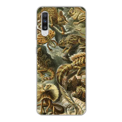 Produktbild von MuchoWow® Handyhülle Schutzhülle Hülle für Samsung Galaxy A70 Lacertilia - Alte Meister - Kunst Silikon Softcase Handy Hülle - Schutzhaube