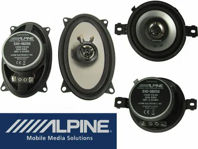 Produktbild von Alpine Lautsprecher Set vorne + hinten passend für VW Golf 2 II Polo 86C "2F" Komplett