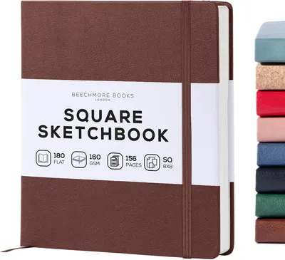 Productafbeelding van 8x8 Vierkant Gemengde Media Schetsboek 160 GSM/100LB, Geschenkdoos