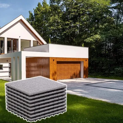 Immagine prodotto di Piastrelle di granito BodenMax in pietra naturale a click | motivo classico | 30cm x 30cm | 8 piastrelle = 0,72m² | adatte per interni ed esterni: balcone, terrazza, giardino, piscina, sauna