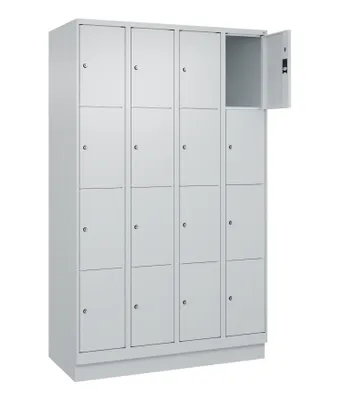 Produktbild von CP Schließfachschrank Classic PLUS lichtgrau 080020-404 S10009, 16 Schließfächer 120,0 x 50,0 x 185,0 cm