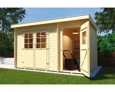 Produktbild von Gartenhaus weka 254 Gr. 1 inkl. Fußboden 390 x 246 cm natur