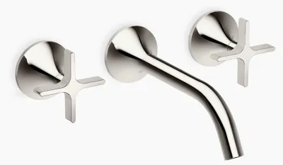 Produktbild von Dornb Waschtisch-Wandbatterie VAIA Ausl 190mm ohne Ablaufgarnitur platin
