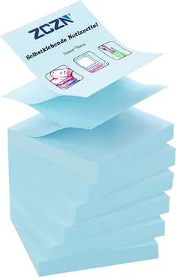 Obrázek produktu pro Poznámkové bloky, rozměr 76 x 76 mm, 6 bloků, 480 listů, určené pro organizaci