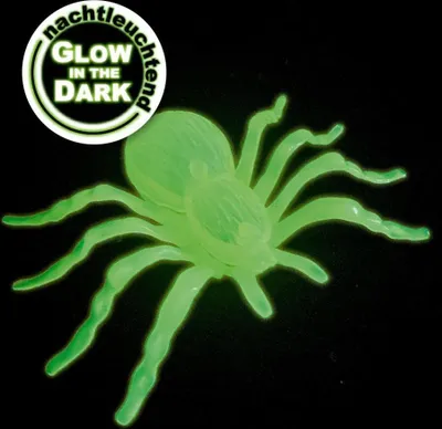 Produktbild von Deko Spinne nachtleuchtend 10 x 7 cm Halloween Karneval Party Cosplay Fasching
