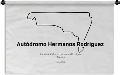 Produktbild von MuchoWow® Wandteppich Wandbehang Mexiko - Rennstrecke - Formel 1 120x80 cm Tapisserie Dekoration Wandtuch - Wanddekorationen - Wandtücher